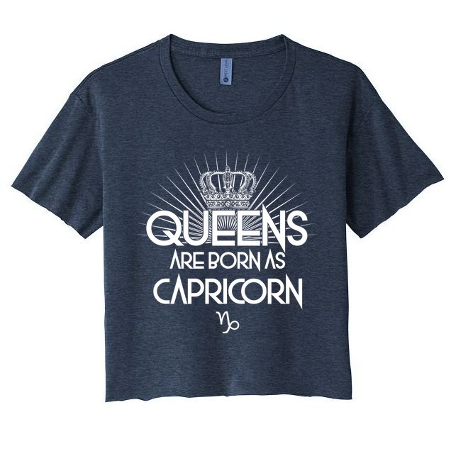 Queens Are Born As Capricorn Crop Top