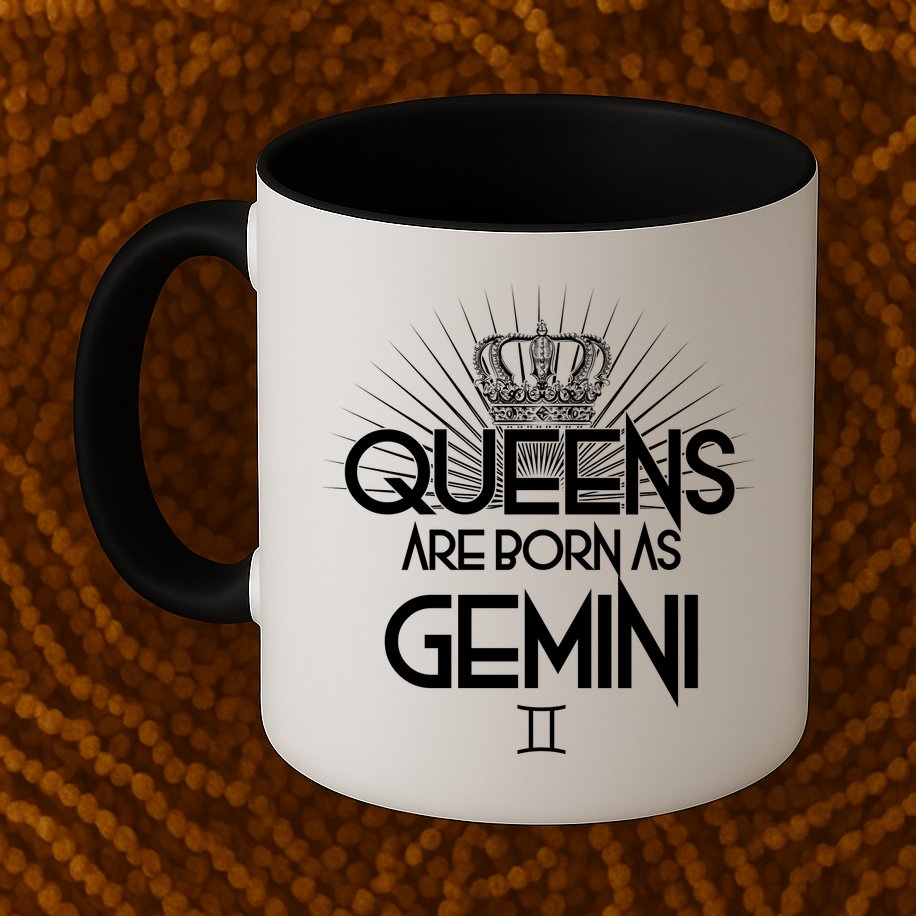 Queens Are Born As Gemini Mug