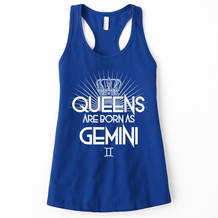 Queens Are Born As Gemini Womens Tank Top