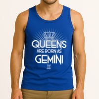 Queens Are Born As Gemini Tank Top