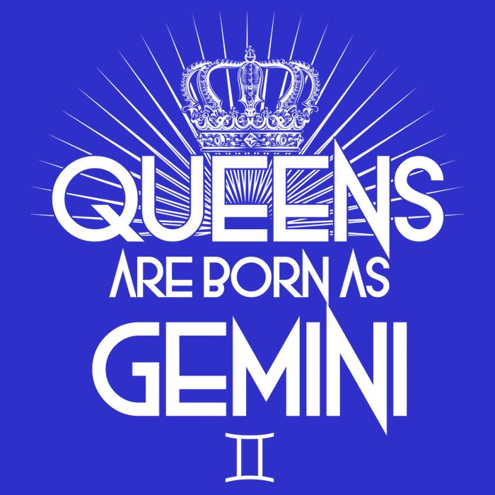 Queens Are Born As Gemini Women's V-Neck T-Shirt