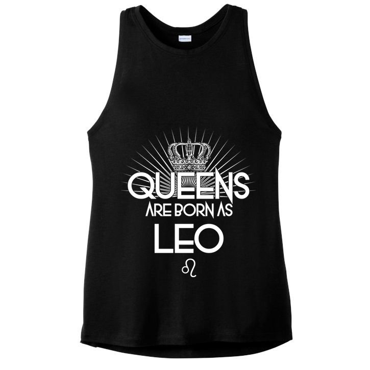 Queens Are Born As Leo Ladies PosiCharge Tri-Blend Wicking Tank