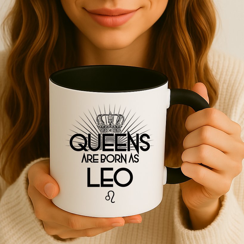 Queens Are Born As Leo Mug