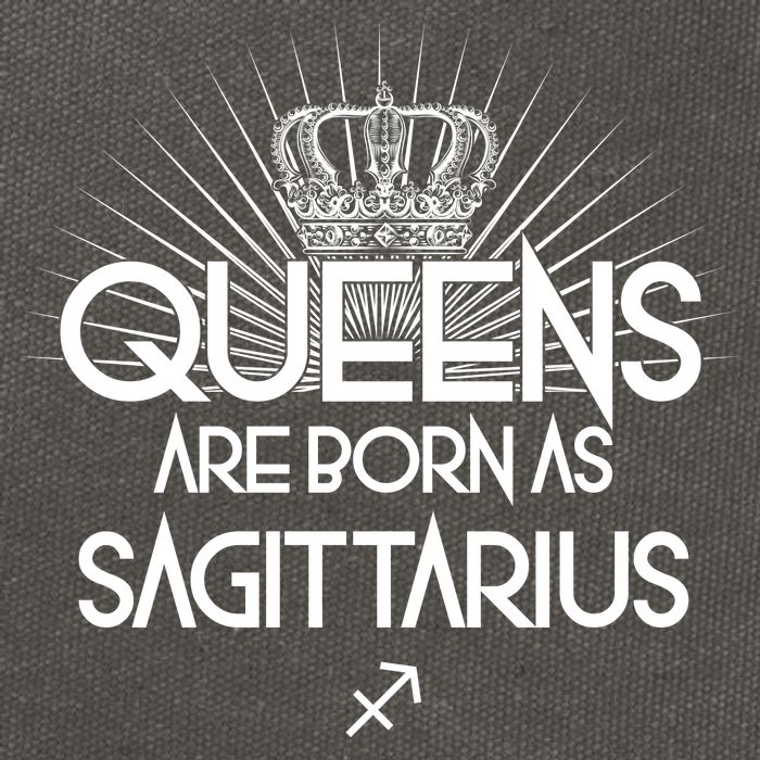 Queens Are Born As Sagittarius Cotton Canvas Backpack