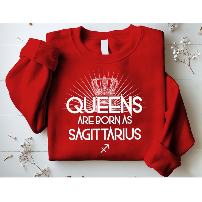 Queens Are Born As Sagittarius Sweatshirt
