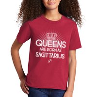 Queens Are Born As Sagittarius Kids T-Shirt