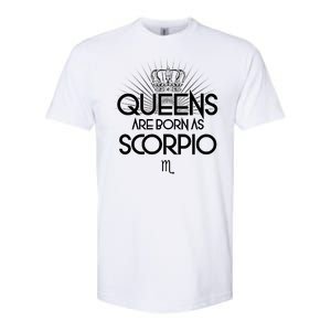 Queens Are Born As Sagittarius Softstyle® CVC T-Shirt