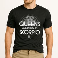 Queens Are Born As Scorpio Performance Shirt
