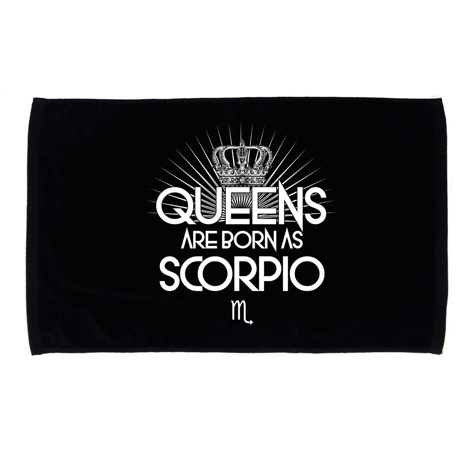 Queens Are Born As Scorpio Microfiber Hand Towel