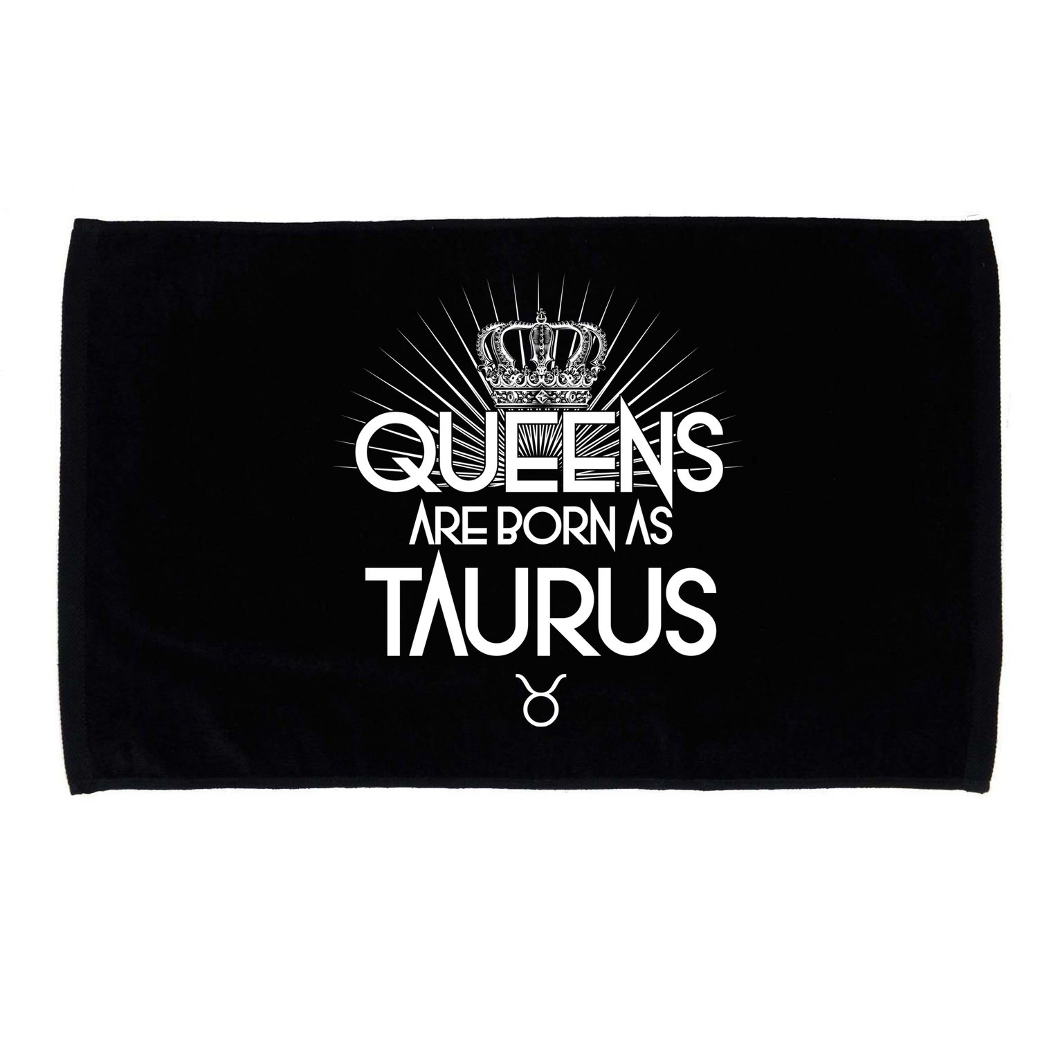 Queens Are Born As Taurus Microfiber Hand Towel