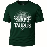 Queens Are Born As Taurus Performance Shirt