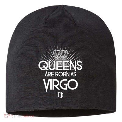 Queens Are Born As Virgo Sustainable Beanie