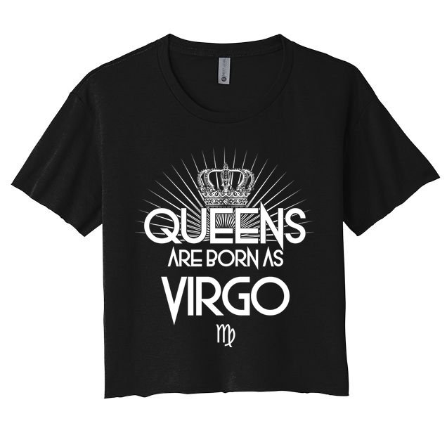 Queens Are Born As Virgo Crop Top