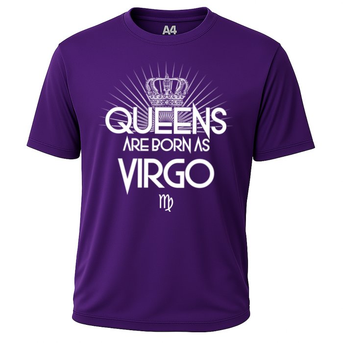 Queens Are Born As Virgo Performance Shirt