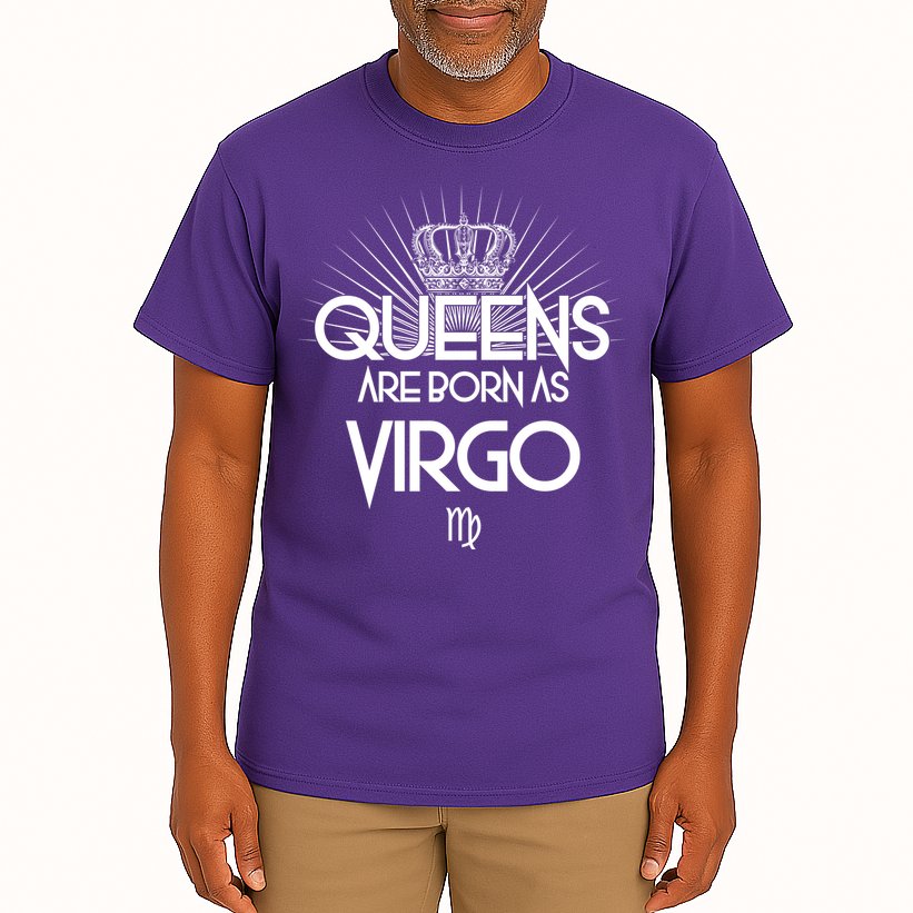 Queens Are Born As Virgo Tall T-Shirt