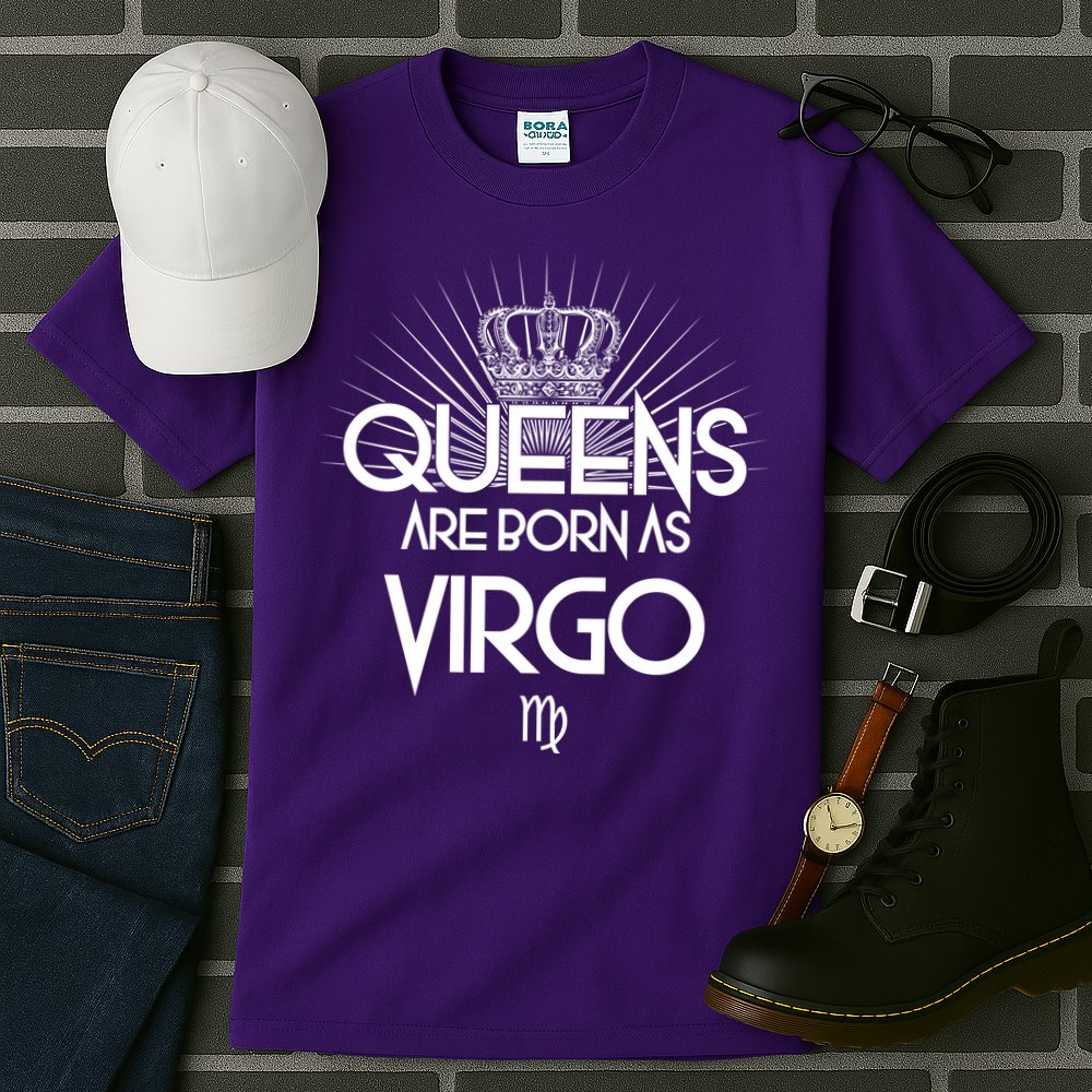 Queens Are Born As Virgo Tall T-Shirt