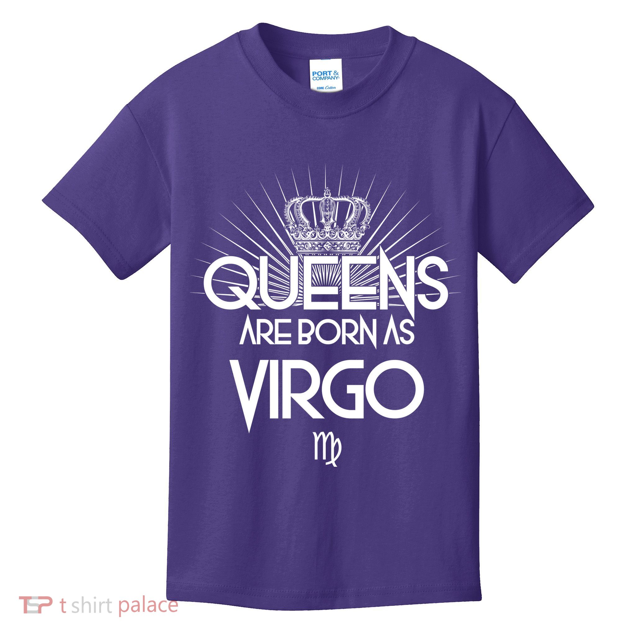 Queens Are Born As Virgo Kids T-Shirt