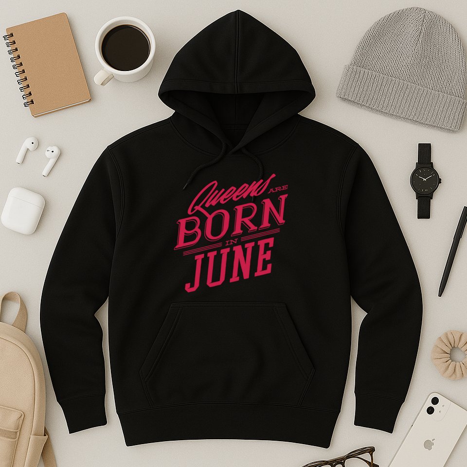 Queens Are Born In June Hoodie