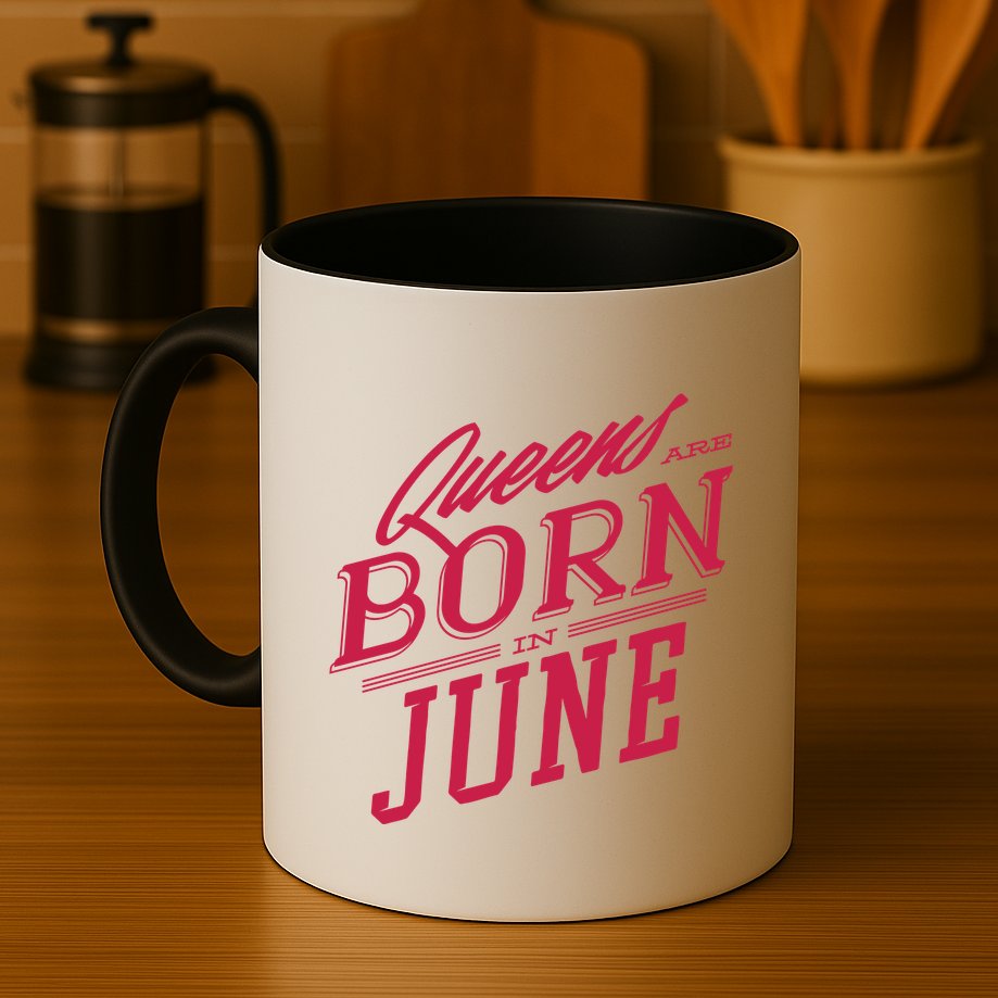 Queens Are Born In June Mug
