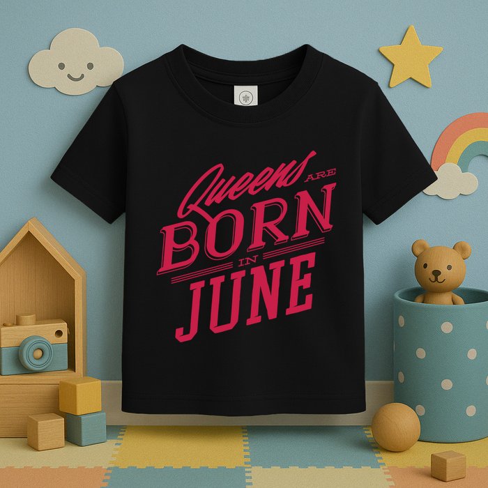 Queens Are Born In June Toddler T-Shirt