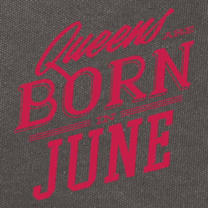 Queens Are Born In June Cotton Canvas Backpack