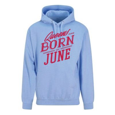 Queens Are Born In June Unisex Surf Hoodie