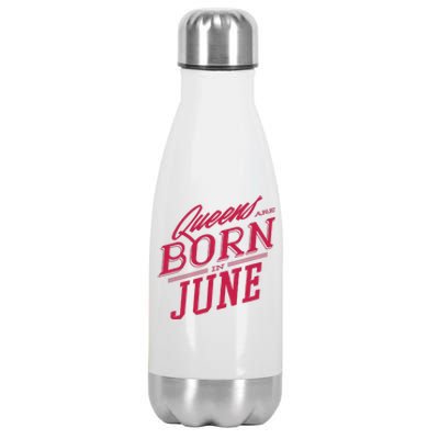 Queens Are Born In June Stainless Steel Insulated Water Bottle