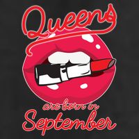 Queens Are Born in September Lipstick Adult Drive Performance Visor