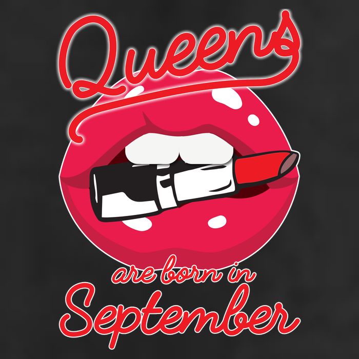 Queens Are Born in September Lipstick Adult Drive Performance Visor