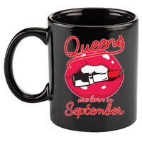 Queens Are Born in September Lipstick 11oz C Handle Ceramic Mug