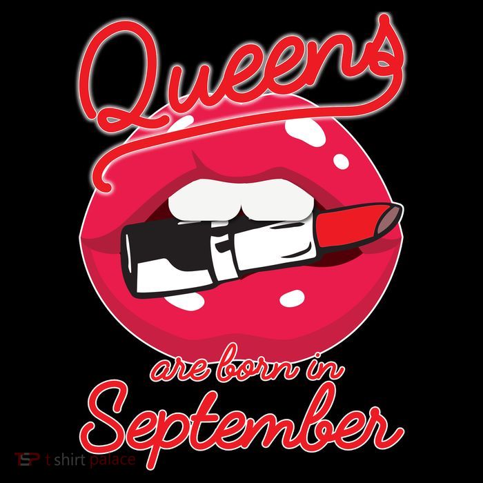 Queens Are Born in September Lipstick Baby Bodysuit