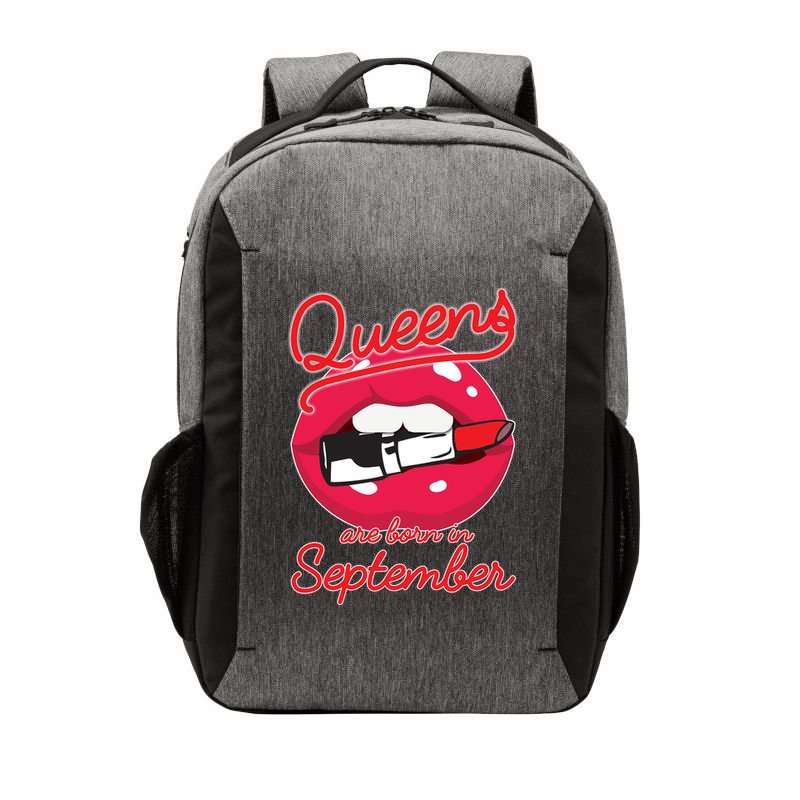 Queens Are Born in September Lipstick Vector Backpack