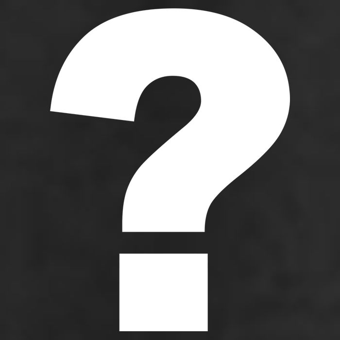 Question Mark Logo 7 Panel Mesh Trucker Snapback Hat