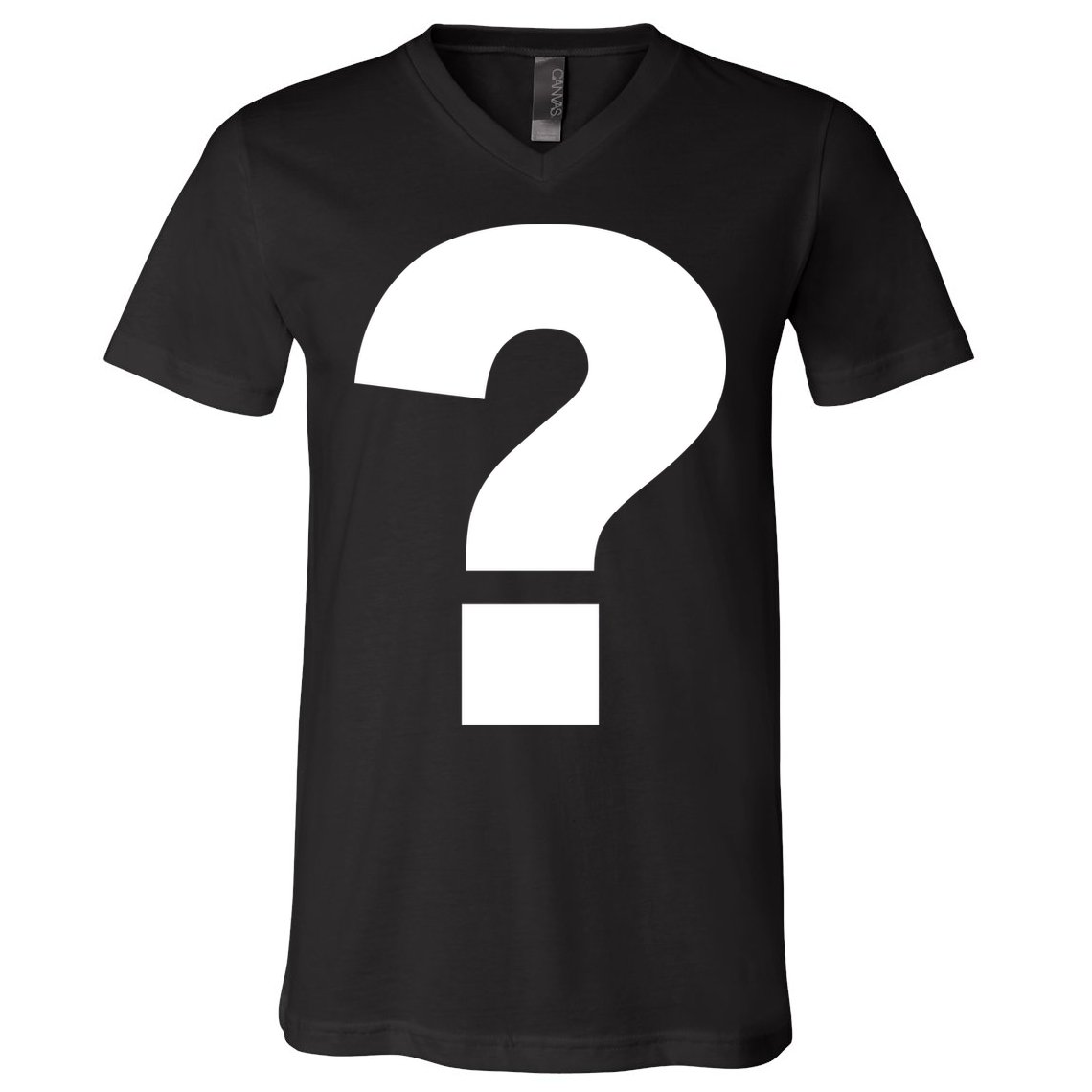 Question Mark Logo V-Neck T-Shirt
