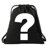 Question Mark Logo Drawstring Bag