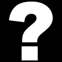 Question Mark Logo Drawstring Bag