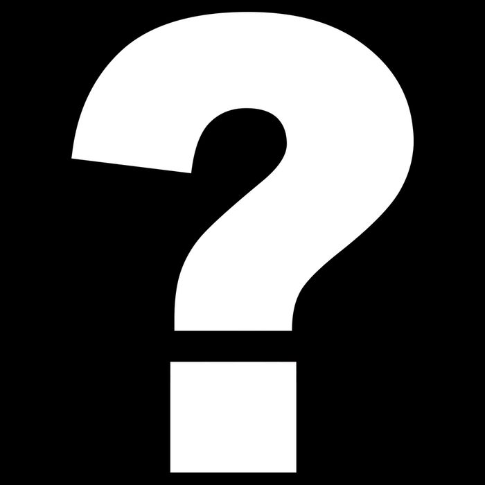 Question Mark Logo Drawstring Bag