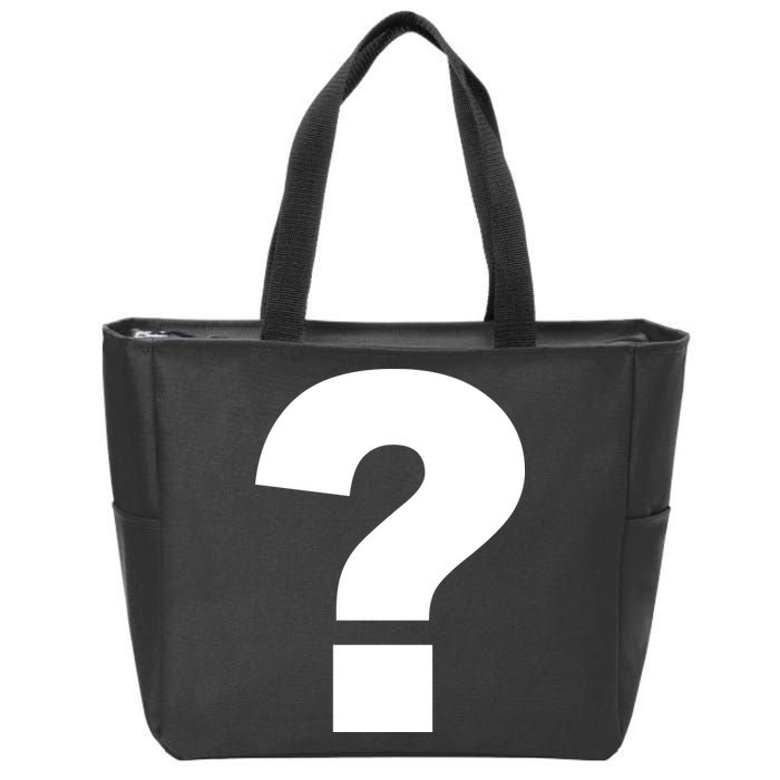 Question Mark Logo Zip Tote Bag