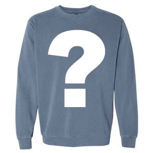 Question Mark Logo Garment-Dyed Sweatshirt