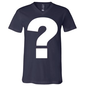 Question Mark Logo V-Neck T-Shirt