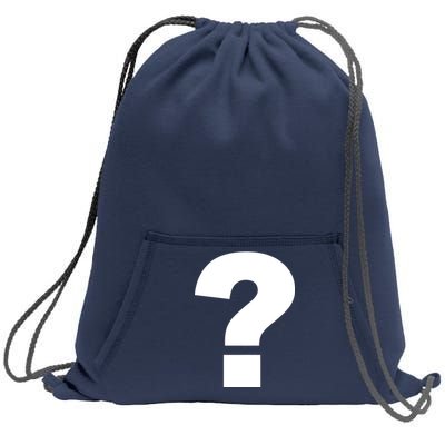 Question Mark Logo Sweatshirt Cinch Pack Bag