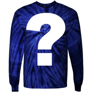 Question Mark Logo Tie-Dye Long Sleeve Shirt