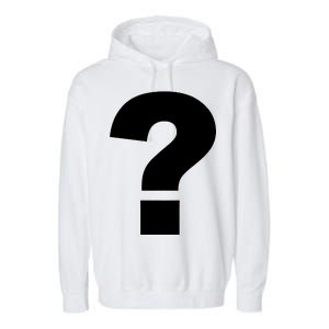 Question Mark Logo Garment-Dyed Fleece Hoodie