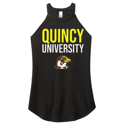 Quincy University Hawks Stacked Women’s Perfect Tri Rocker Tank