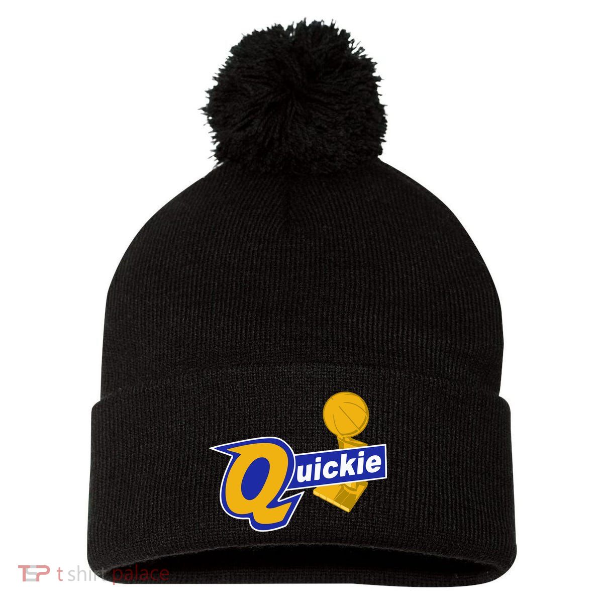 Quickie Pom Pom 12in Knit Beanie
