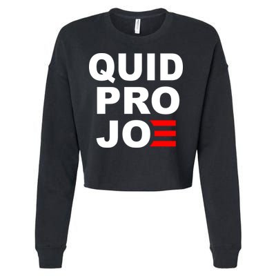 Quid Pro Joe Biden Cropped Pullover Crew
