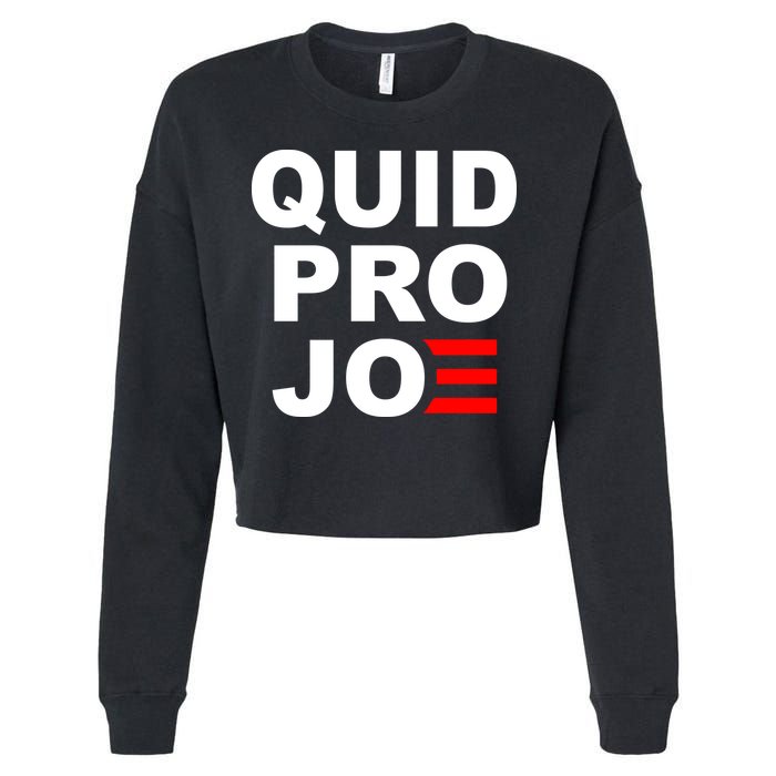 Quid Pro Joe Biden Cropped Pullover Crew