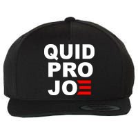 Quid Pro Joe Biden Wool Snapback Cap