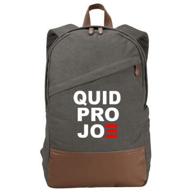 Quid Pro Joe Biden Cotton Canvas Backpack