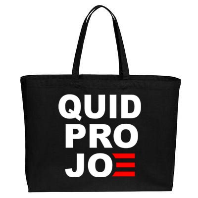 Quid Pro Joe Biden Cotton Canvas Jumbo Tote